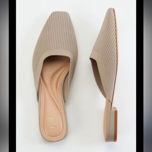 J. Jill ribbed square toe Millie mules